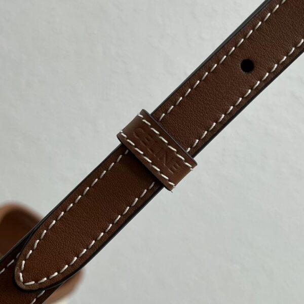 1:1 Replica Celine Small Bucket Cuir Triomphe In Textile Natural / Tan For Women 9in/22cm 198242EFL.02NT