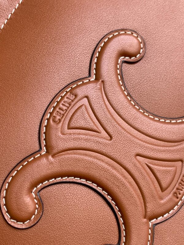 1:1 Replica Celine Small Cabas Drawstring Cuir Triomphe Brown For Women 22.5cm / 9in 111013DU3.04LU