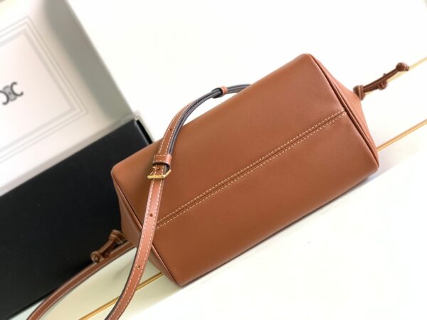 1:1 Replica Celine Small Cabas Drawstring Cuir Triomphe Brown For Women 22.5cm / 9in 111013DU3.04LU