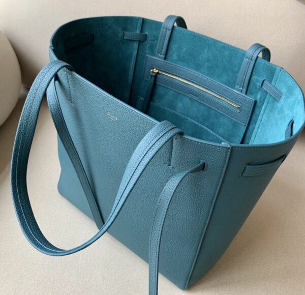 1:1 Replica Celine Small Cabas Phantom In Soft Grained Green For Women 12in/31cm