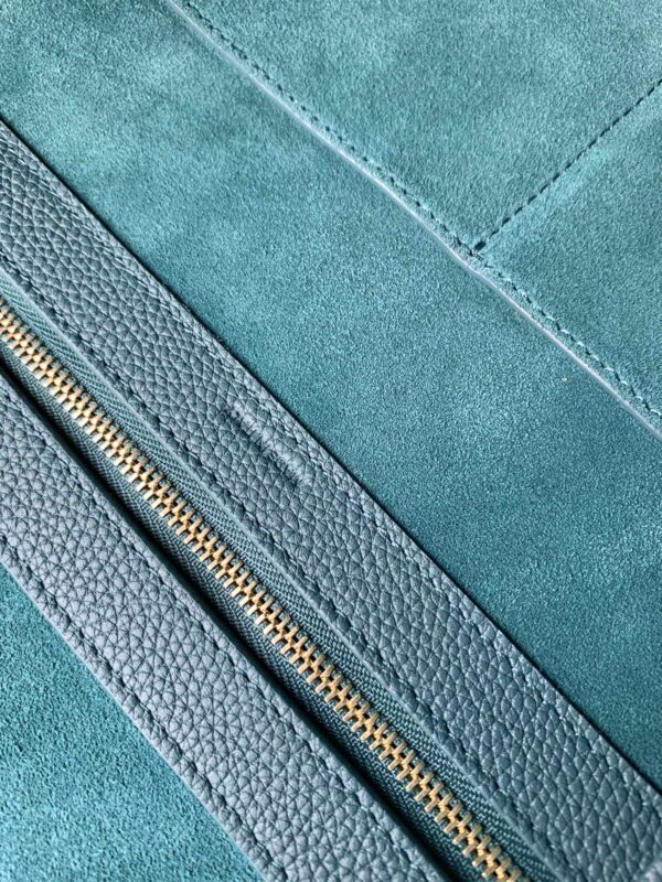 1:1 Replica Celine Small Cabas Phantom In Soft Grained Green For Women 12in/31cm