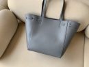 1:1 Replica Celine Small Cabas Phantom In Soft Grained Grey For Women 12in/31cm 189023TNI.10DC