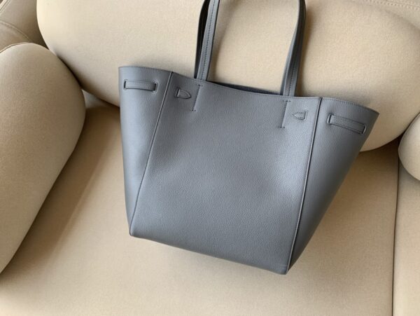 1:1 Replica Celine Small Cabas Phantom In Soft Grained Grey For Women 12in/31cm 189023TNI.10DC