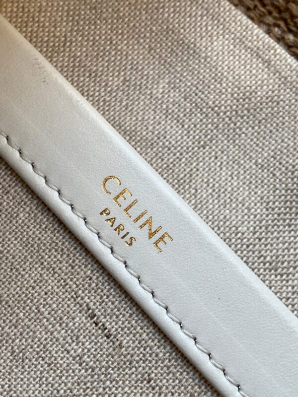 1:1 Replica Celine Small Cabas Thais In Textile White For Women 11in/29cm