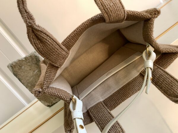 1:1 Replica Celine Small Cabas Thais In Textile White For Women 11in/29cm