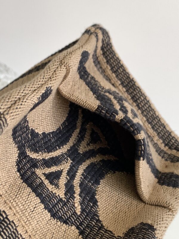 1:1 Replica Celine Small Cabas Thais In Textile With Triomphe Beige/Black For Women 11in/29cm 199162EGH.02BL
