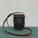 1:1 Replica Celine Small Drawstring Bag In Trimphe Canvas Brown For Women 7.9in/20cm 191142BZJ-04LU