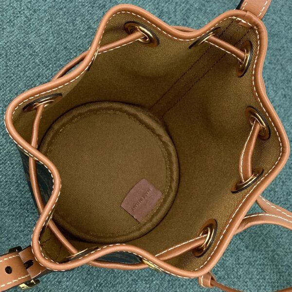1:1 Replica Celine Small Drawstring Bag In Trimphe Canvas Brown For Women 7.9in/20cm 191142BZJ-04LU