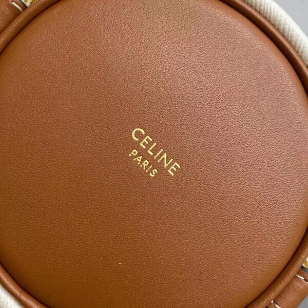 1:1 Replica Celine Small Drawstring Bag In Trimphe Canvas Brown For Women 7.9in/20cm 191142BZJ-04LU