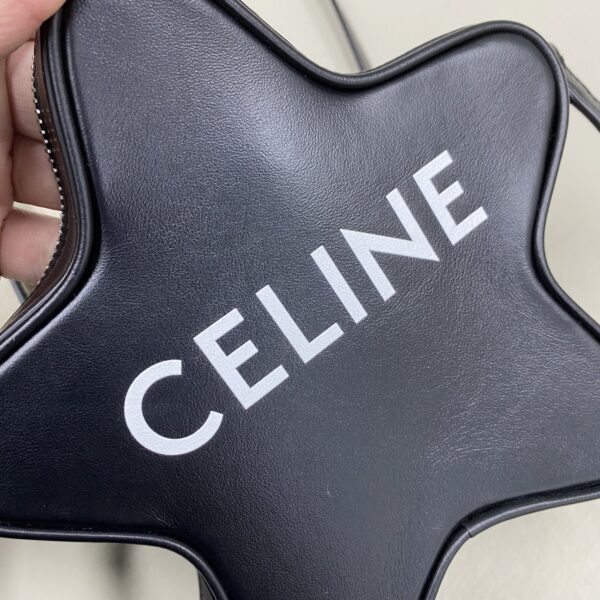 1:1 Replica Celine Small Etoile With Celine Print Black For Women 7in/18cm 198763DW3.38SI
