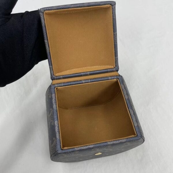 1:1 Replica Celine Small Round Box Triomphe In Triomphe Canvas Tan For Women 4.5in/11.5cm