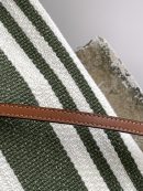 1:1 Replica Celine Striped Small Triomphe Cabas Thais Nature Green For Women 11.4in/29cm