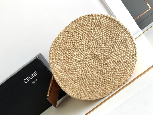 1:1 Replica Celine Supple Small Triomphe Classic Panier Beige For Women 23cm / 9in 114352FF7.04LU