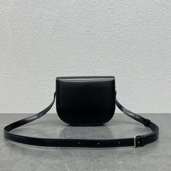 1:1 Replica Celine Teen Besace Triomphe Black For Women 4in/10cm 110413BF4.38NO