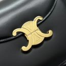 1:1 Replica Celine Teen Besace Triomphe Black For Women 4in/10cm 110413BF4.38NO