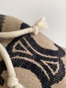 1:1 Replica Celine Teen Drawstring In Textile With Triomphe Beige / Tan For Women 6in/15cm 196532EFZ.02ET