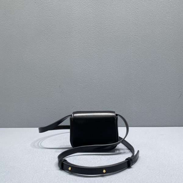 1:1 Replica Celine Teen Triomphe Bag Black For Women 4in/11cm 188423BF4.38NO