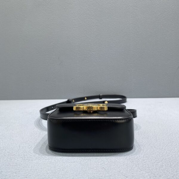 1:1 Replica Celine Teen Triomphe Bag Black For Women 4in/11cm 188423BF4.38NO