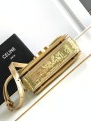 1:1 Replica Celine Teen Triomphe Bag Gold For Women 18.5cm / 7in 188424ESH.35OR