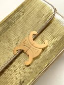 1:1 Replica Celine Teen Triomphe Bag Gold For Women 18.5cm / 7in 188424ESH.35OR