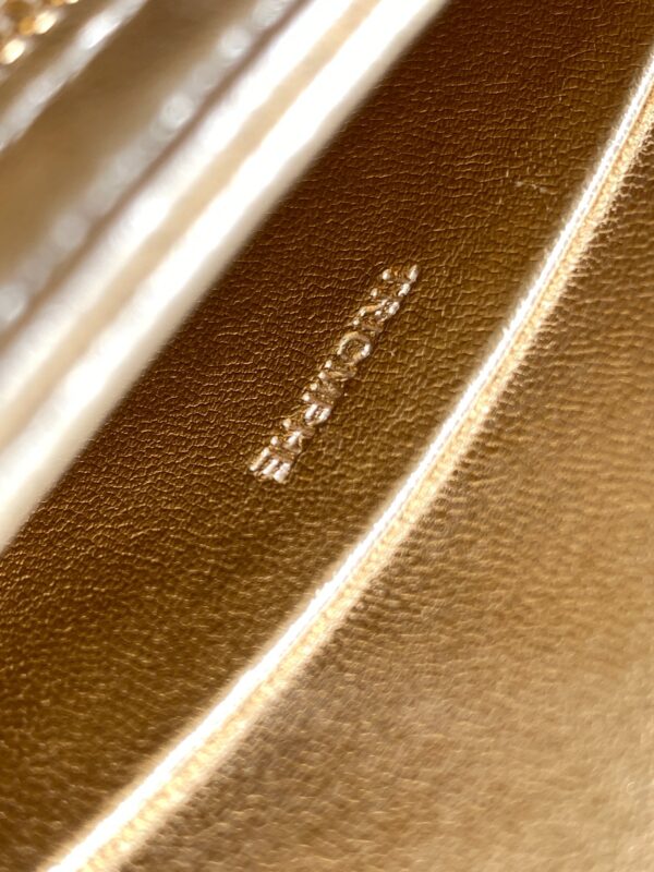 1:1 Replica Celine Teen Triomphe Bag Gold For Women 18.5cm / 7in 188424ESH.35OR