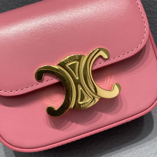 1:1 Replica Celine Teen Triomphe Bag Pink For Women 7in/19cm