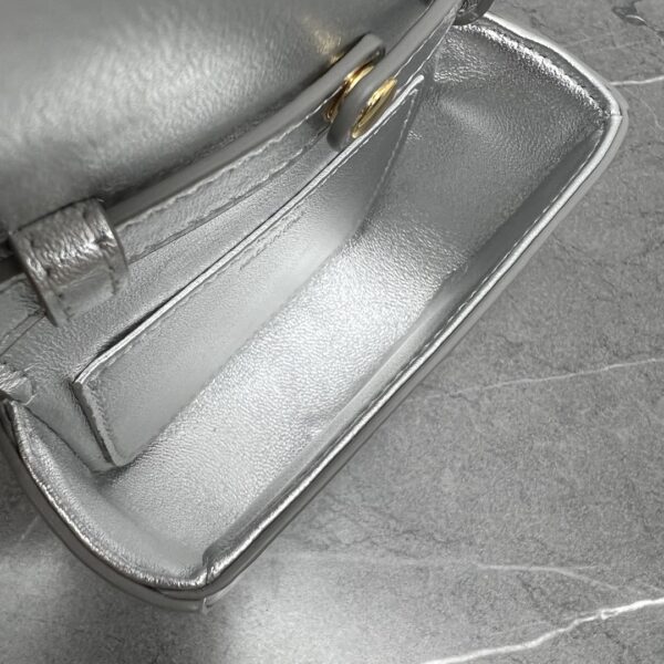 1:1 Replica Celine Teen Triomphe Bag Silver For Women 7in/19cm