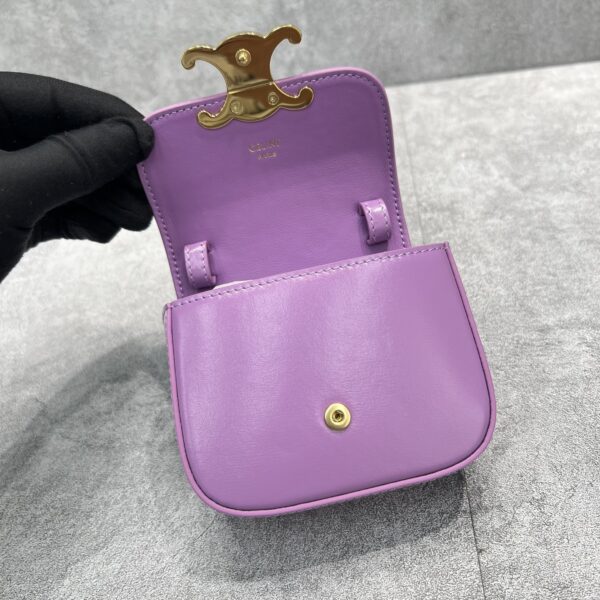 1:1 Replica Celine Teen Triomphe Bag Violet For Women 7in/19cm