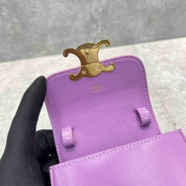 1:1 Replica Celine Teen Triomphe Bag Violet For Women 7in/19cm