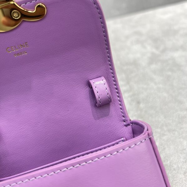 1:1 Replica Celine Teen Triomphe Bag Violet For Women 7in/19cm