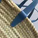 1:1 Replica Celine Teen Triomphe Celine Classic Panier In Palm Leaves And Lizard Blue For Women 8in/20cm