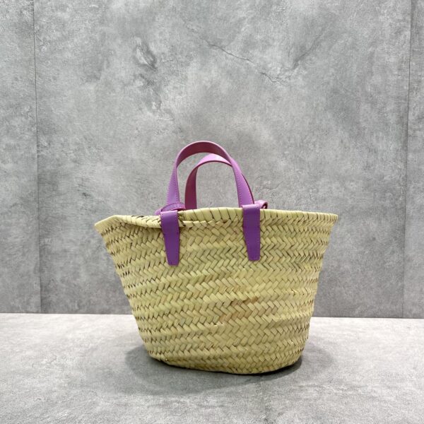 1:1 Replica Celine Teen Triomphe Celine Classic Panier In Palm Leaves And Lizard Violet For Women 8in/20cm