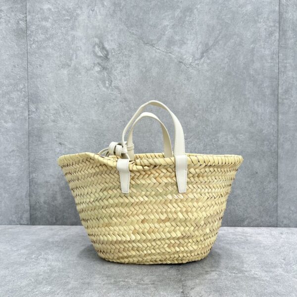 1:1 Replica Celine Teen Triomphe Celine Classic Panier In Palm Leaves And Lizard White For Women 8in/20cm