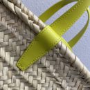 1:1 Replica Celine Teen Triomphe Celine Classic Panier In Palm Leaves And Lizard Yellow For Women 8in/20cm 194004EH4.11CT