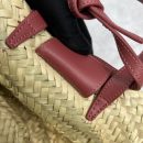 1:1 Replica Celine Teen Triomphe Classic Pannier Tote Dark Pink For Women 8in/20cm