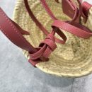 1:1 Replica Celine Teen Triomphe Classic Pannier Tote Dark Pink For Women 8in/20cm