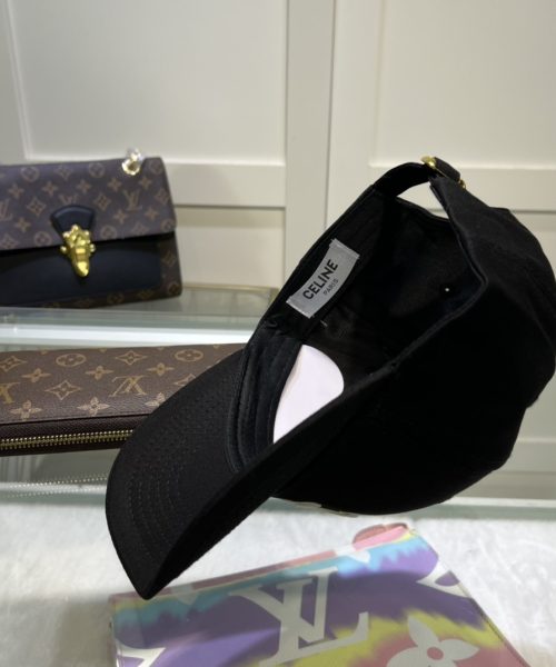 Celine Triomphe Baseball Cap Black Celine Cap