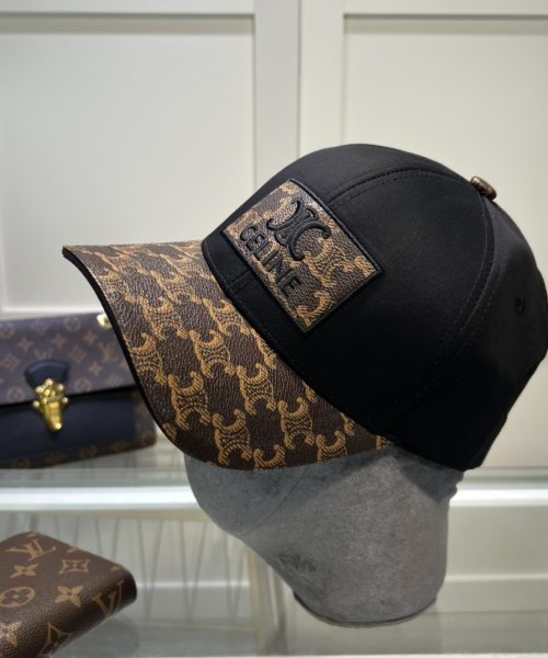 Celine Triomphe Baseball Cap Black Celine Cap