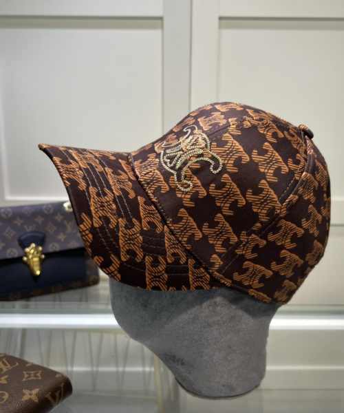 Celine Triomphe Baseball Cap Black/Brown Celine Cap