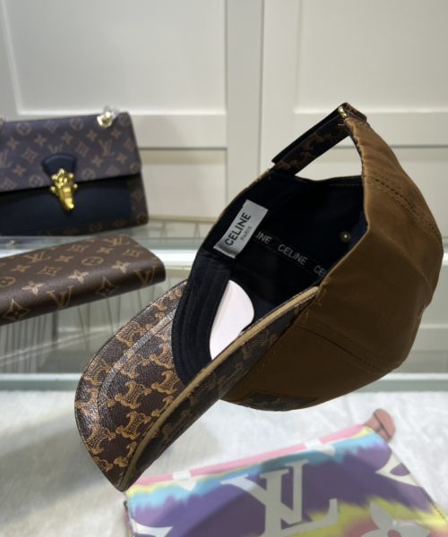 Celine Triomphe Baseball Cap Brown Celine Cap