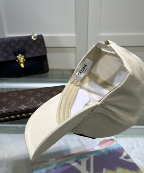 Celine Triomphe Baseball Cap White Celine Cap
