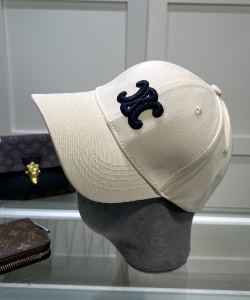 Celine Triomphe Baseball Cap White Celine Cap