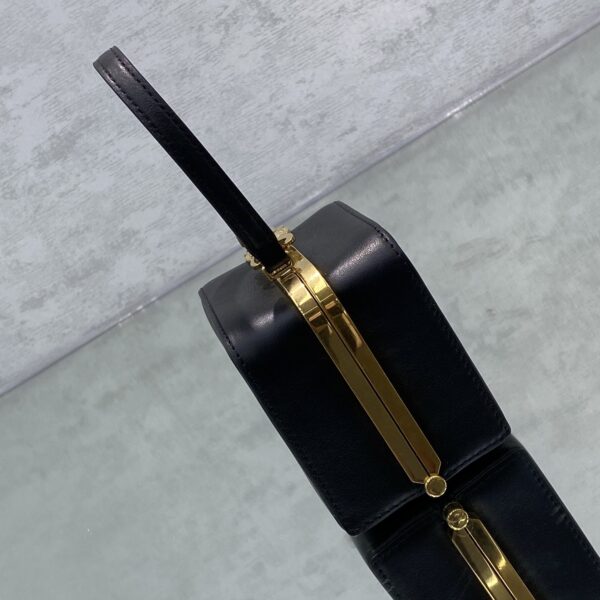 1:1 Replica Celine Triomphe Minaudiere Black For Women 4in/10cm