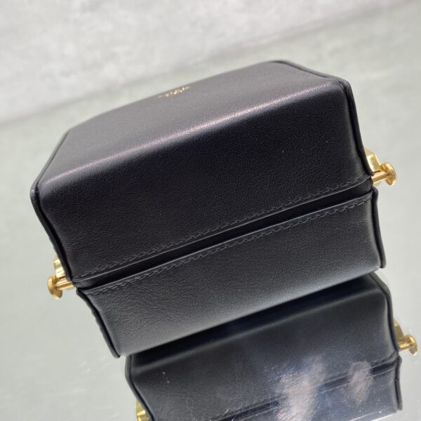 1:1 Replica Celine Triomphe Minaudiere Black For Women 4in/10cm