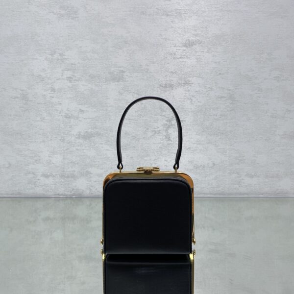 1:1 Replica Celine Triomphe Minaudiere Black For Women 4in/10cm