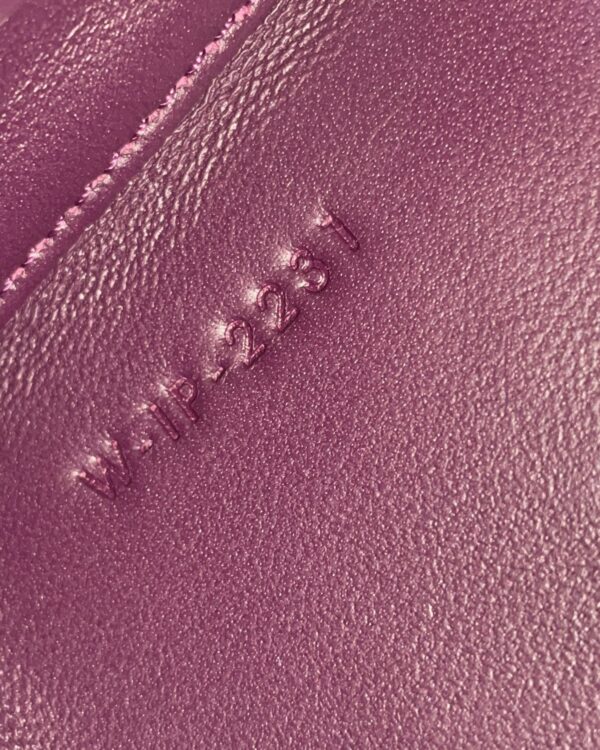 1:1 Replica Celine Triomphe Minaudiere In Lizard Violet For Women 4in/10cm