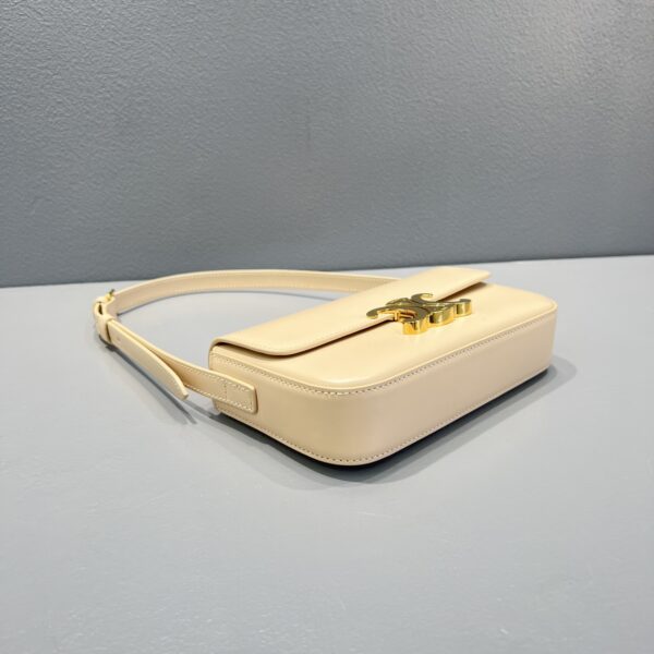 1:1 Replica Celine Triomphe Shoulder Bag Beige For Women 8in/20.5cm