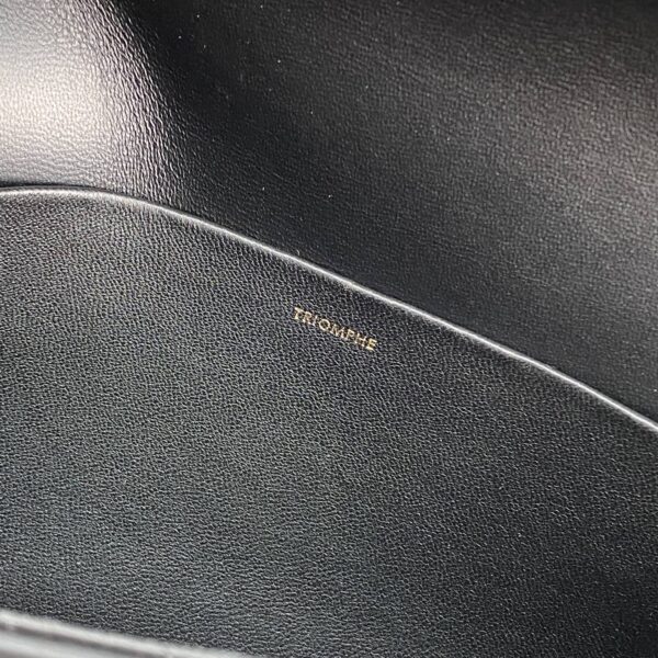 1:1 Replica Celine Triomphe Shoulder Bag Black For Women 8in/20cm