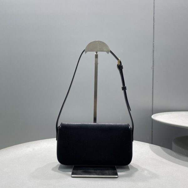 1:1 Replica Celine Triomphe Shoulder Bag Black For Women 8in/20cm