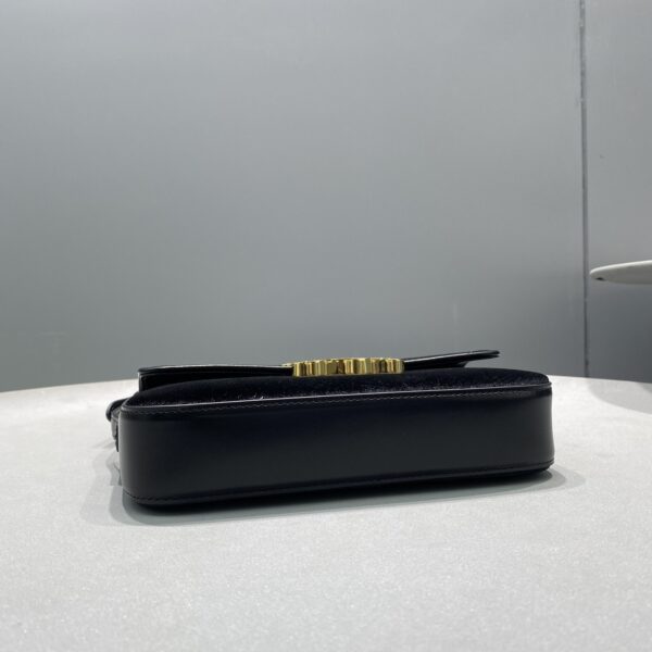 1:1 Replica Celine Triomphe Shoulder Bag Black For Women 8in/20cm